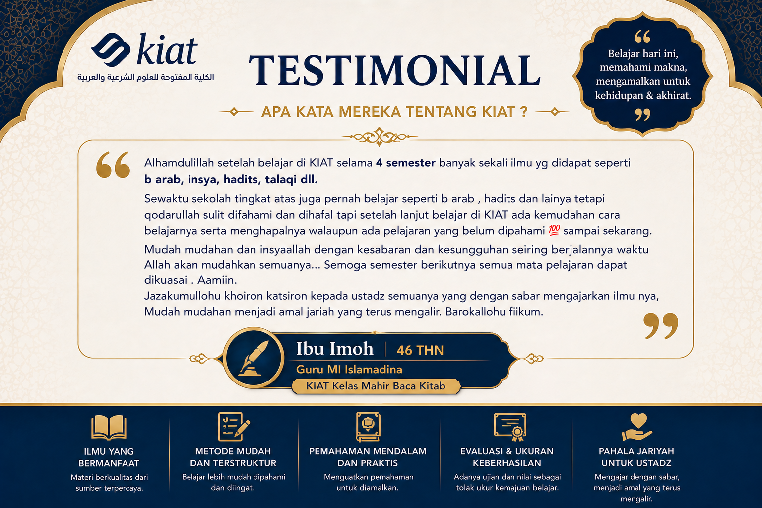 Testimoni kiat